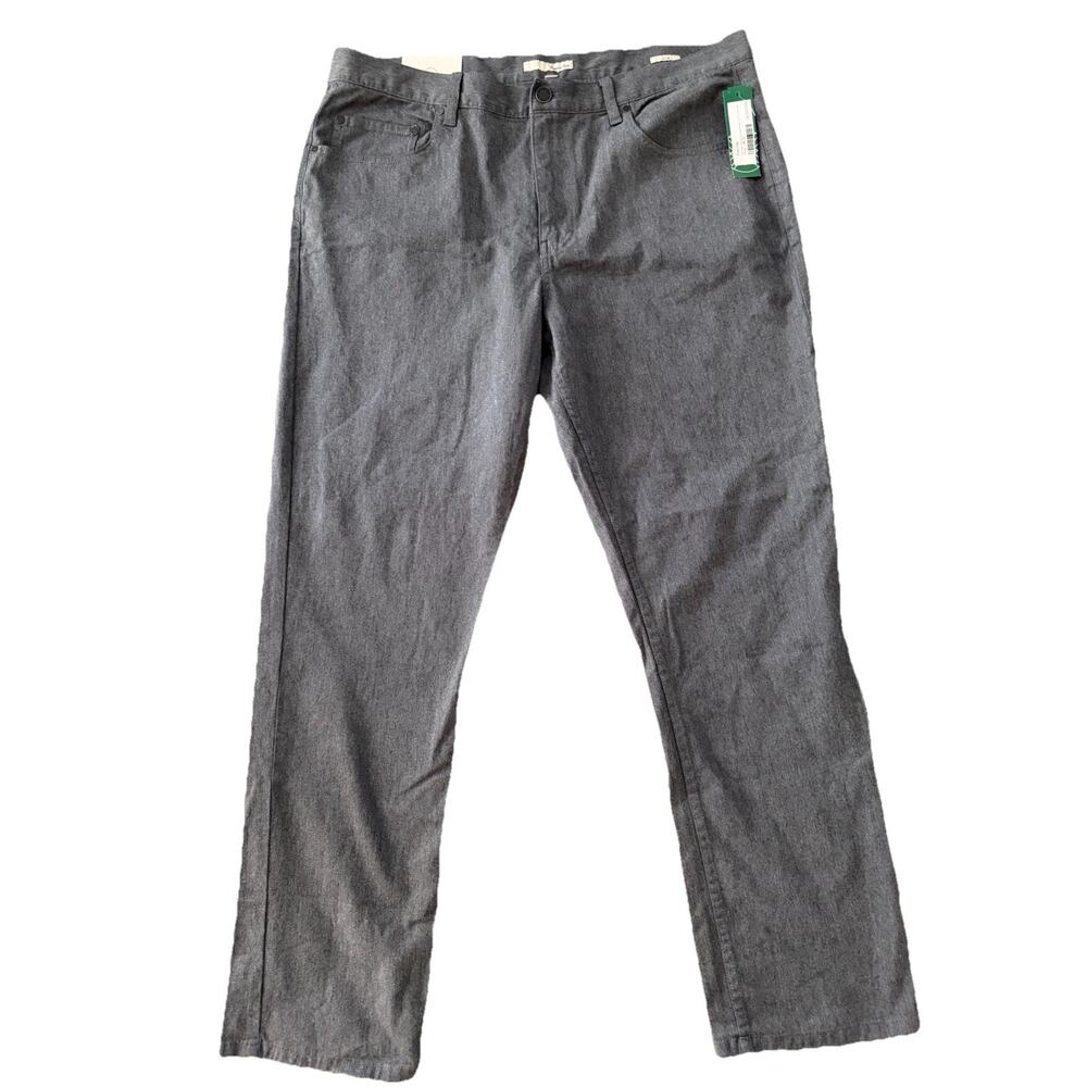 Hawker Rye Even Tide Slim 5 Packet Grey Cotton Pants 38/32 NWT